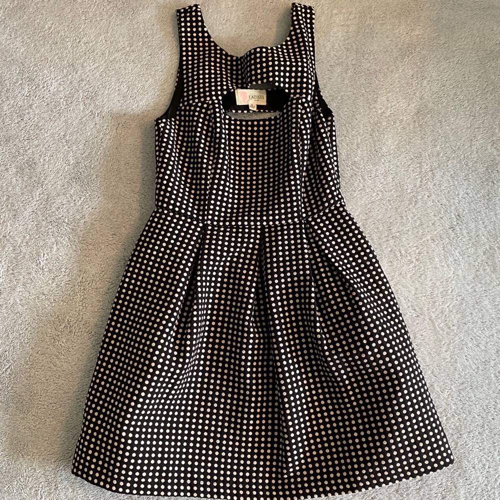 Black and White Polka Dot Dress